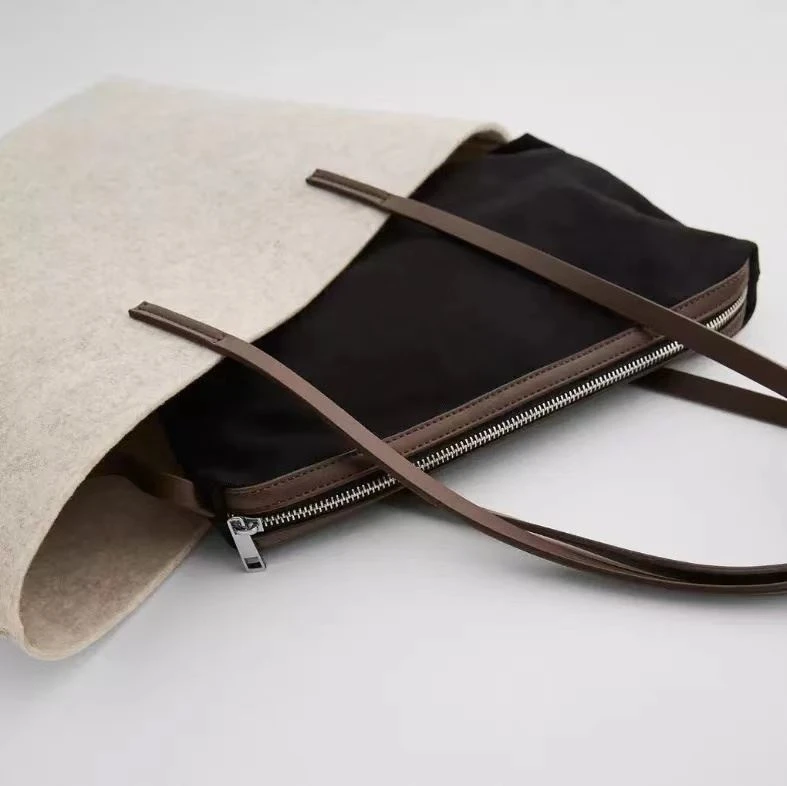 felt shoulder bag felt shoulder bag