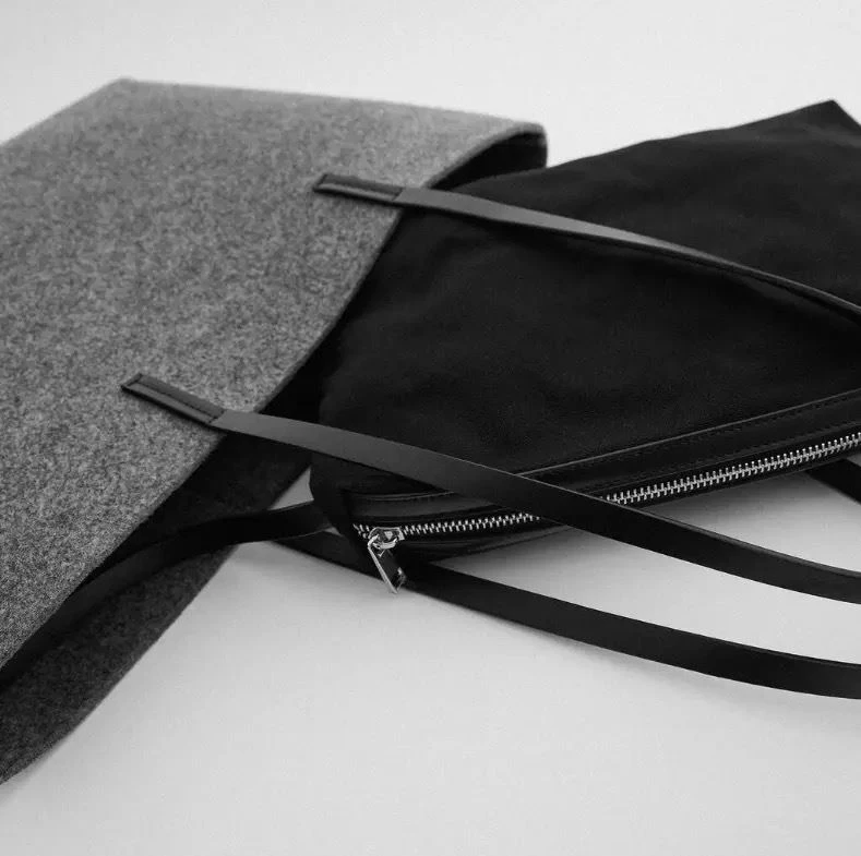 felt shoulder bag felt shoulder bag